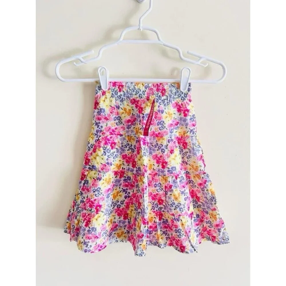 Gymboree FAIRY FASHIONABLE Floral Long Maxi Tiered‎ Skirt Girls NWT Size 3 3t